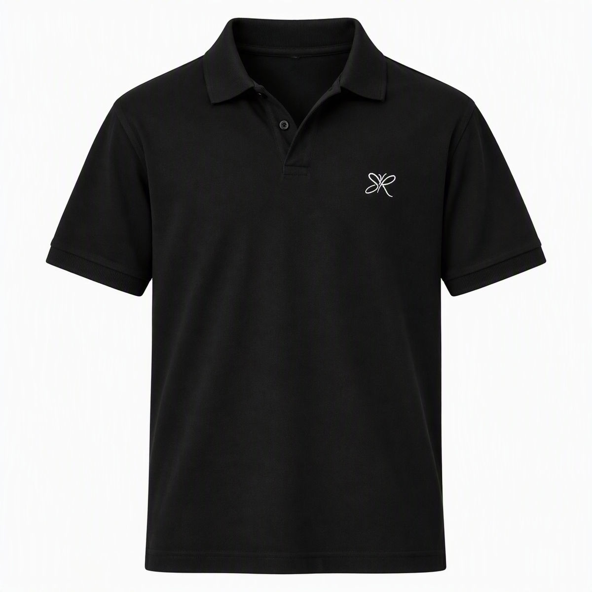 SR Essential Organic Polo - Black